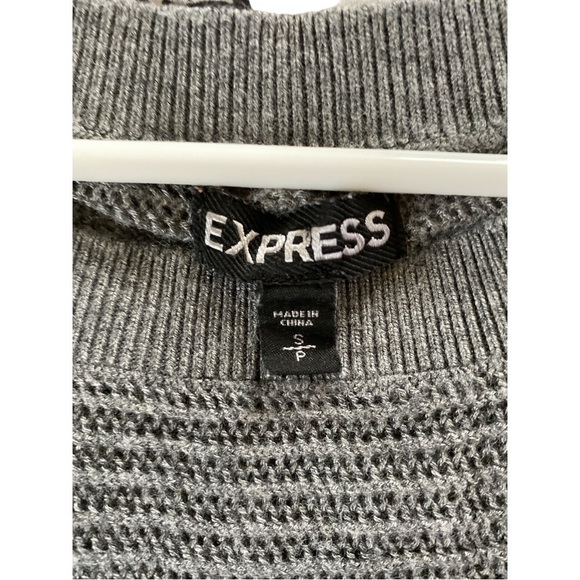 EXPRESS grey knit sweater size S​ - Picture 2 of 3